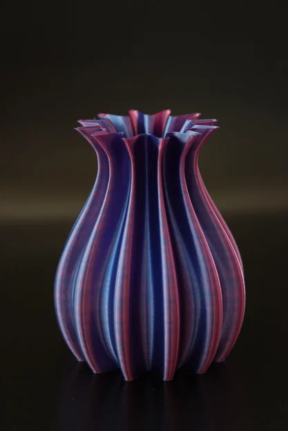 Mẫu in 3D lọ hoa Curved Vase nghệ thuật trang trí bàn làm việc - Image 2