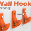 Móc treo tường siêu chắc chắn (Strongest Small Wall Hook) in 3D - Thumbnail 1