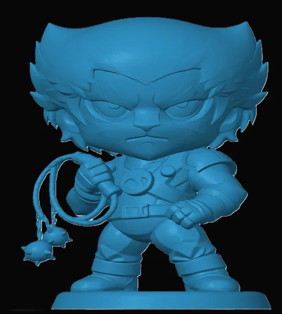 Mô hình 3D Tygra phong cách Chibi cho tín đồ Thundercats - Image 1