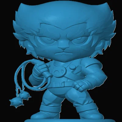 Mô hình 3D Tygra phong cách Chibi cho tín đồ Thundercats