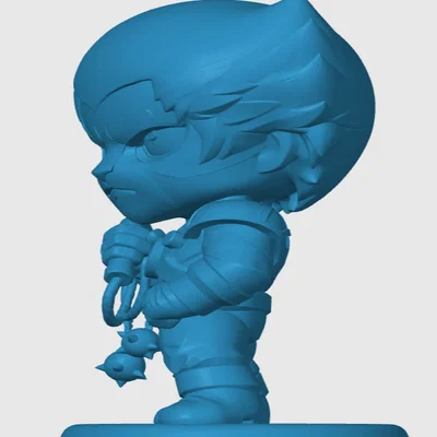 Mô hình 3D Tygra phong cách Chibi cho tín đồ Thundercats