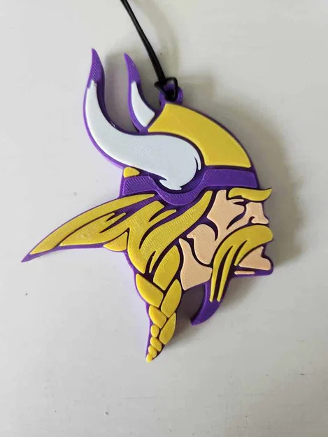 Móc treo gương chiếu hậu xe hơi logo Minnesota Vikings - Image 1