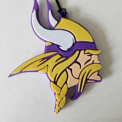 Móc treo gương chiếu hậu xe hơi logo Minnesota Vikings