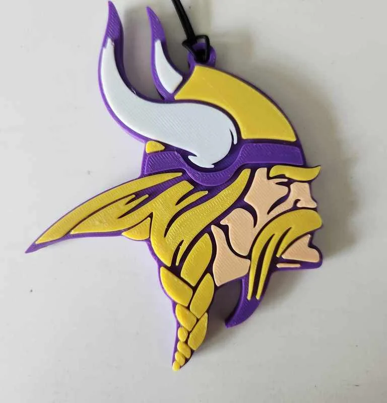 Móc treo gương chiếu hậu xe hơi logo Minnesota Vikings