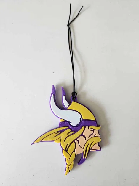 Móc treo gương chiếu hậu xe hơi logo Minnesota Vikings - Image 2