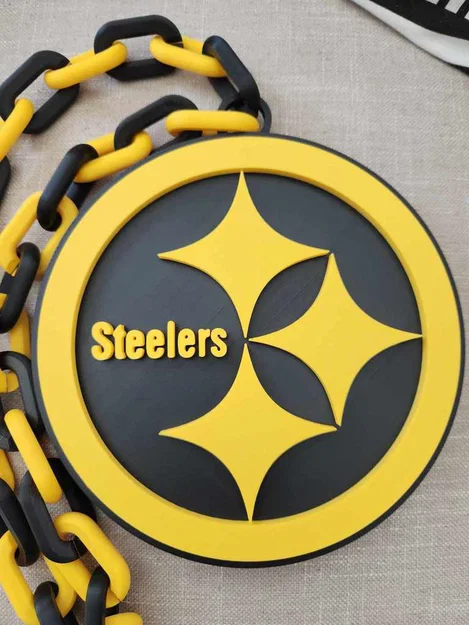 Vòng cổ và Mặt dây chuyền Pittsburgh Steelers Oversized - Image 2