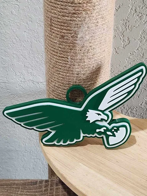 Mặt dây chuyền logo retro cỡ lớn Philadelphia Eagles - Image 1
