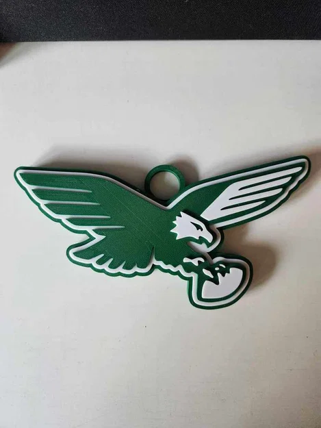 Mặt dây chuyền logo retro cỡ lớn Philadelphia Eagles - Image 2