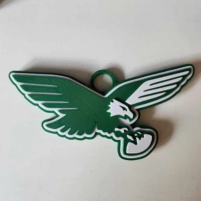 Mặt dây chuyền logo retro cỡ lớn Philadelphia Eagles