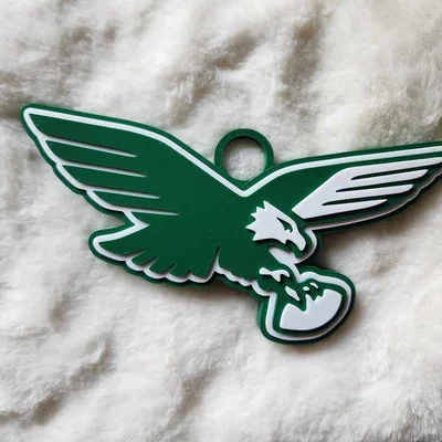 Mặt dây chuyền logo retro cỡ lớn Philadelphia Eagles
