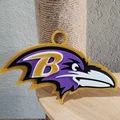 Vòng cổ và mặt dây chuyền Baltimore Ravens bản lớn - Thumbnail 1