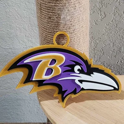 Vòng cổ và mặt dây chuyền Baltimore Ravens bản lớn