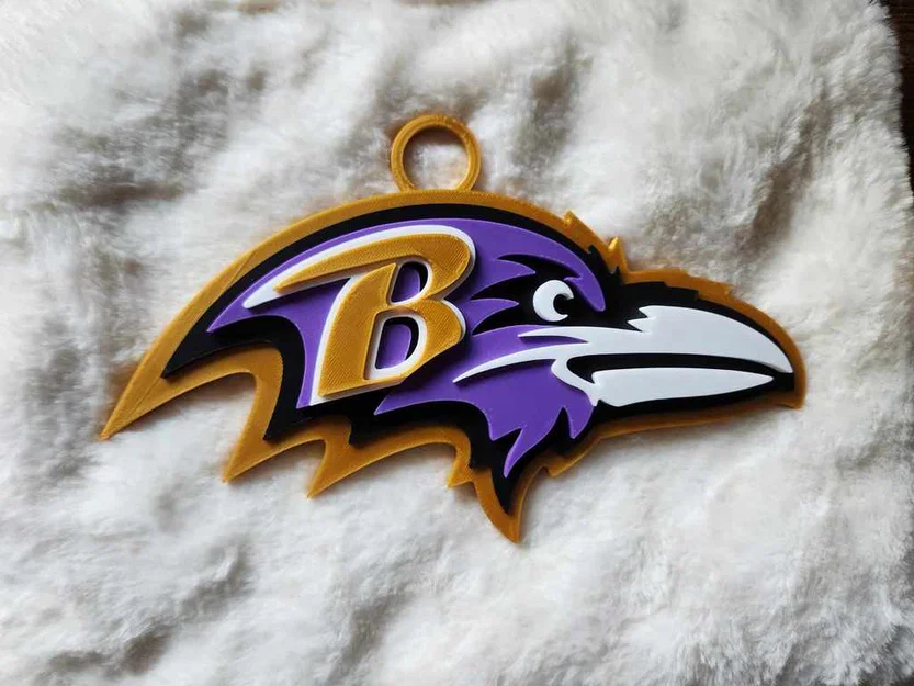 Vòng cổ và mặt dây chuyền Baltimore Ravens bản lớn - Image 2