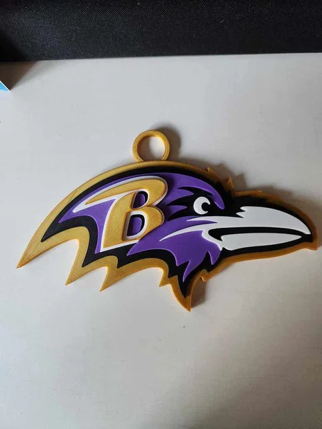 Vòng cổ và mặt dây chuyền Baltimore Ravens bản lớn - Image 3