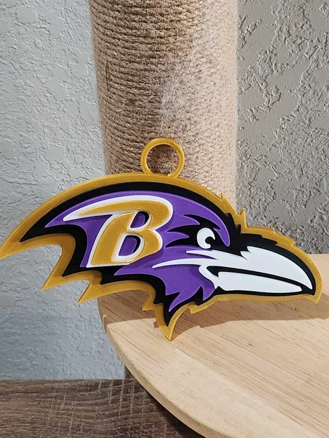 Vòng cổ và mặt dây chuyền Baltimore Ravens bản lớn - Image 4