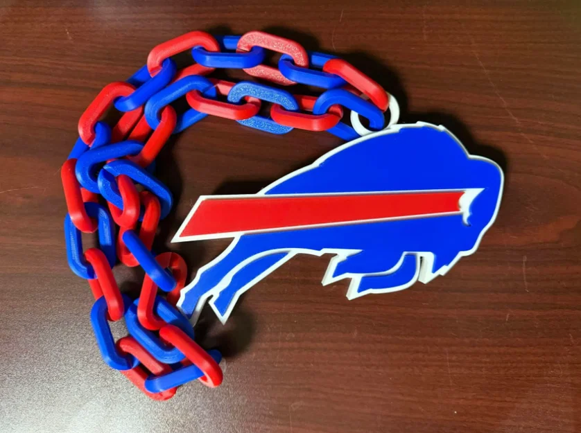 Mặt dây chuyền, vòng cổ oversized Buffalo Bills - Image 1