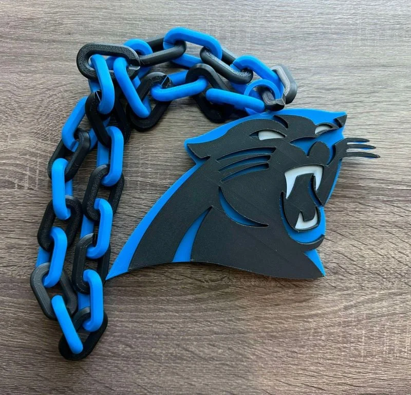 Dây chuyền, mặt dây chuyền Carolina Panthers cỡ lớn