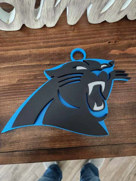 Dây chuyền, mặt dây chuyền Carolina Panthers cỡ lớn - Image 2