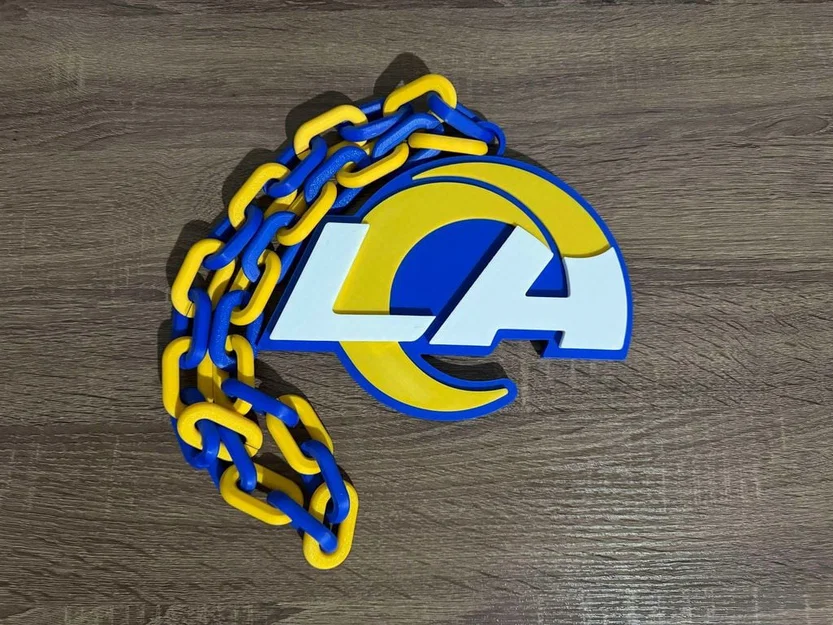 Dây chuyền, Mặt dây chuyền Los Angeles Rams cỡ lớn - Image 1