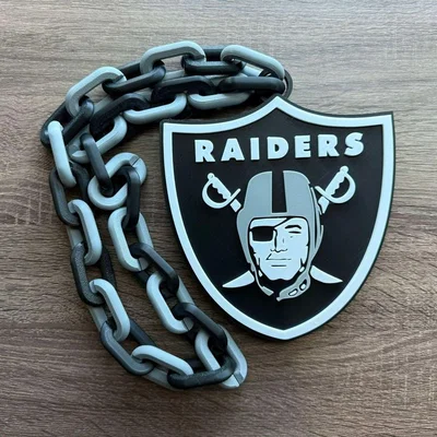 Dây chuyền và mặt dây chuyền Las Vegas Raiders ngoại cỡ