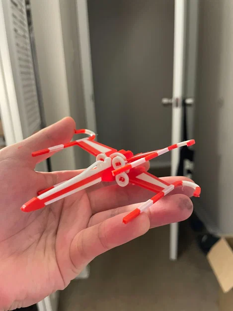 Mô hình trang trí Giáng sinh Candy Cane X-Wing Kit Card - Image 2