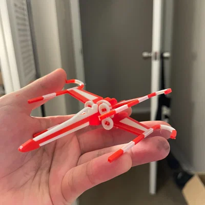 Mô hình trang trí Giáng sinh Candy Cane X-Wing Kit Card