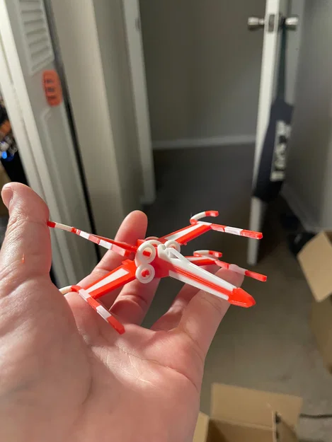 Mô hình trang trí Giáng sinh Candy Cane X-Wing Kit Card - Image 3