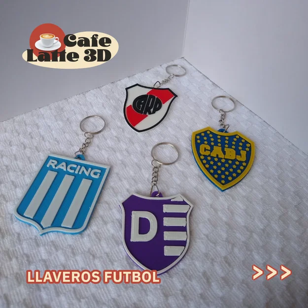 Móc khóa Boca Juniors - Thể hiện niềm đam mê bóng đá ngay trên chùm chìa khóa! - Image 1