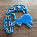 Vòng cổ kiêm mặt dây chuyền Detroit Lions cỡ lớn - Thumbnail 1