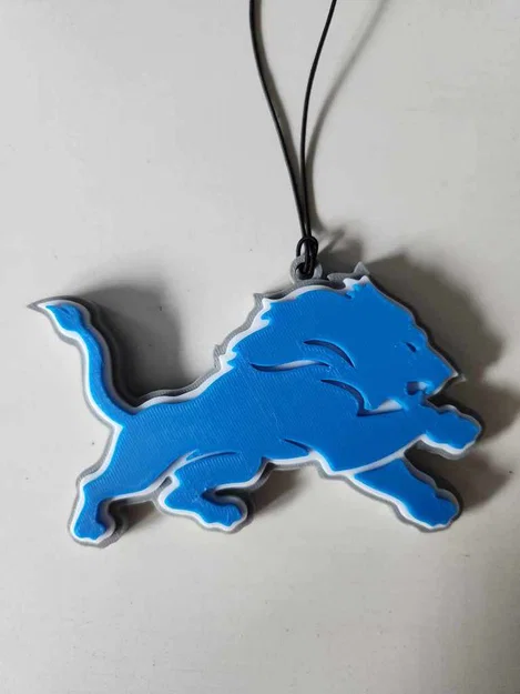 Đồ treo gương chiếu hậu ô tô hình đội Detroit Lions - Image 1