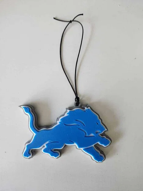 Đồ treo gương chiếu hậu ô tô hình đội Detroit Lions - Image 2