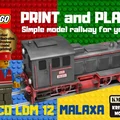 Mô hình đầu máy xe lửa LEGO Locomotive LDM 12 MALAXA in 3D - Thumbnail 1