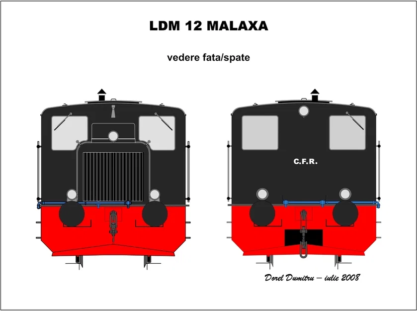 Mô hình đầu máy xe lửa LEGO Locomotive LDM 12 MALAXA in 3D - Image 3