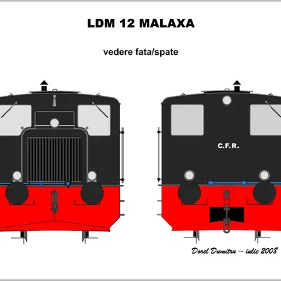 Mô hình đầu máy xe lửa LEGO Locomotive LDM 12 MALAXA in 3D