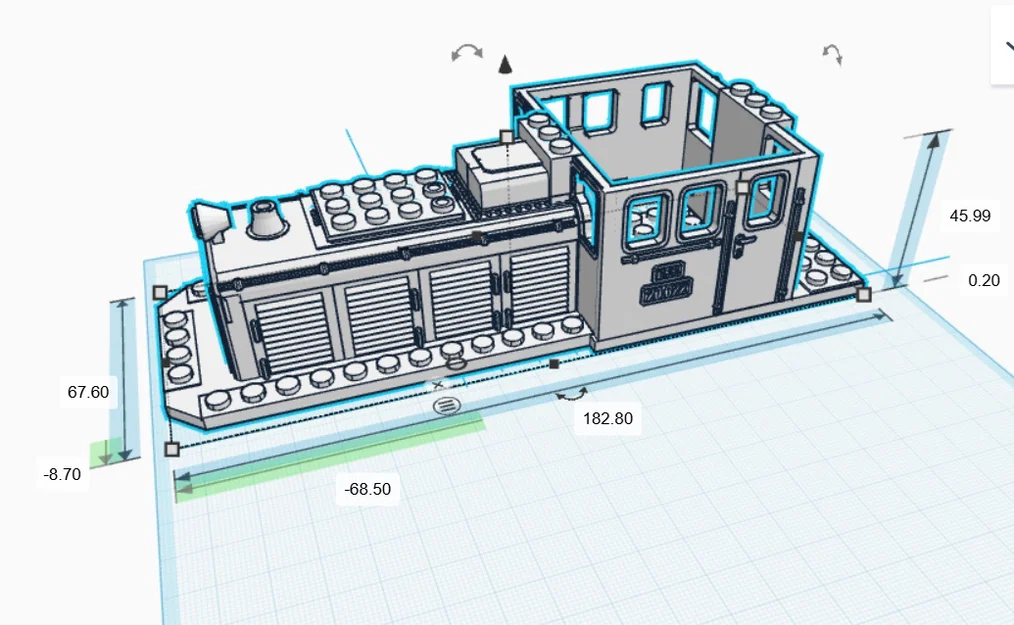 Mô hình đầu máy xe lửa LEGO Locomotive LDM 12 MALAXA in 3D - Image 4
