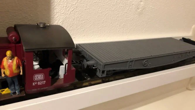 Toa xe phẳng DB Rlmmp700 chở hàng nặng tỷ lệ 1:32 (Gauge 1) - Image 1