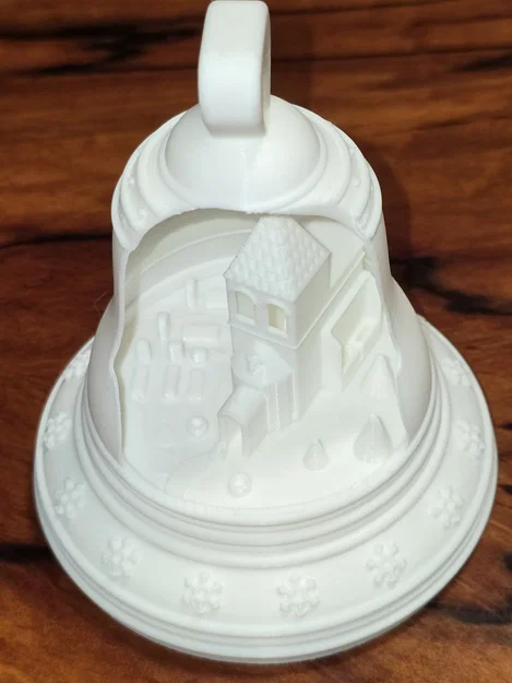 Chuông Giáng sinh với mô hình nhà thờ bên trong - Image 6