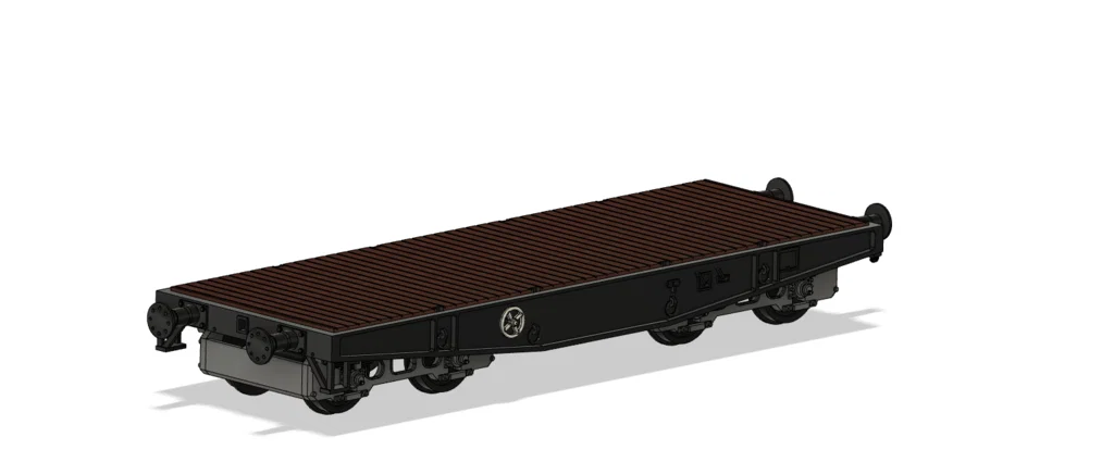 Toa xe phẳng DB Rlmmp700 chở hàng nặng tỷ lệ 1:32 (Gauge 1) - Image 2