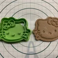 Khuôn cắt bánh quy hình đầu Hello Kitty - Thumbnail 1