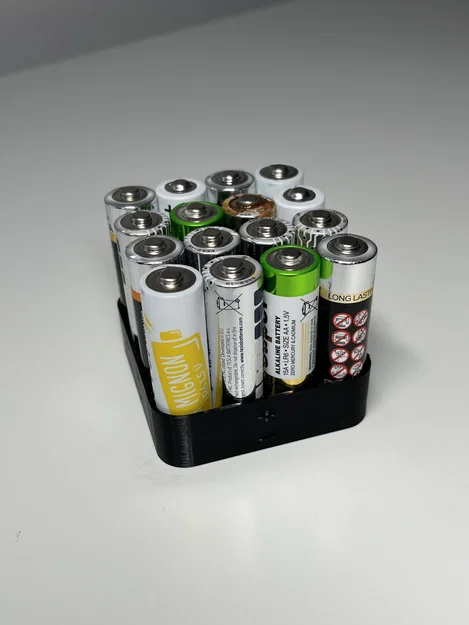 Khay đựng pin AA 3D gọn gàng, tiện lợi và dễ in - Image 2