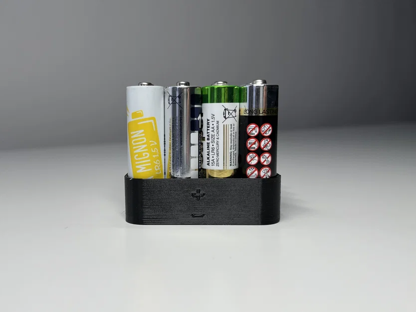 Khay đựng pin AA 3D gọn gàng, tiện lợi và dễ in - Image 3