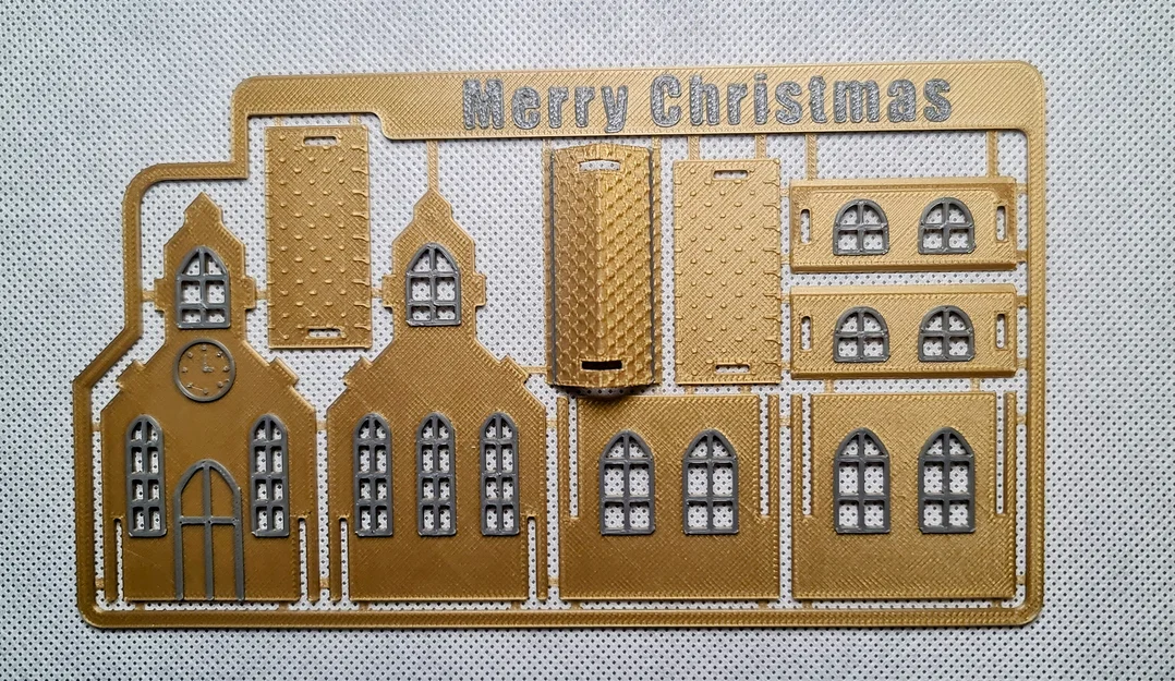 Thiệp Giáng Sinh kèm Mô hình Nhà thờ Nhỏ dạng Puzzle - Image 1
