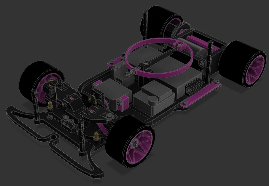 Xe đua điều khiển từ xa 1/12 EP (Pan car) tự thiết kế - Image 2