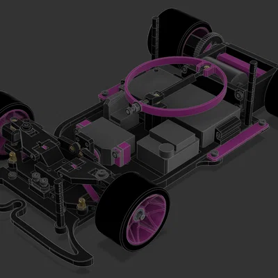 Xe đua điều khiển từ xa 1/12 EP (Pan car) tự thiết kế