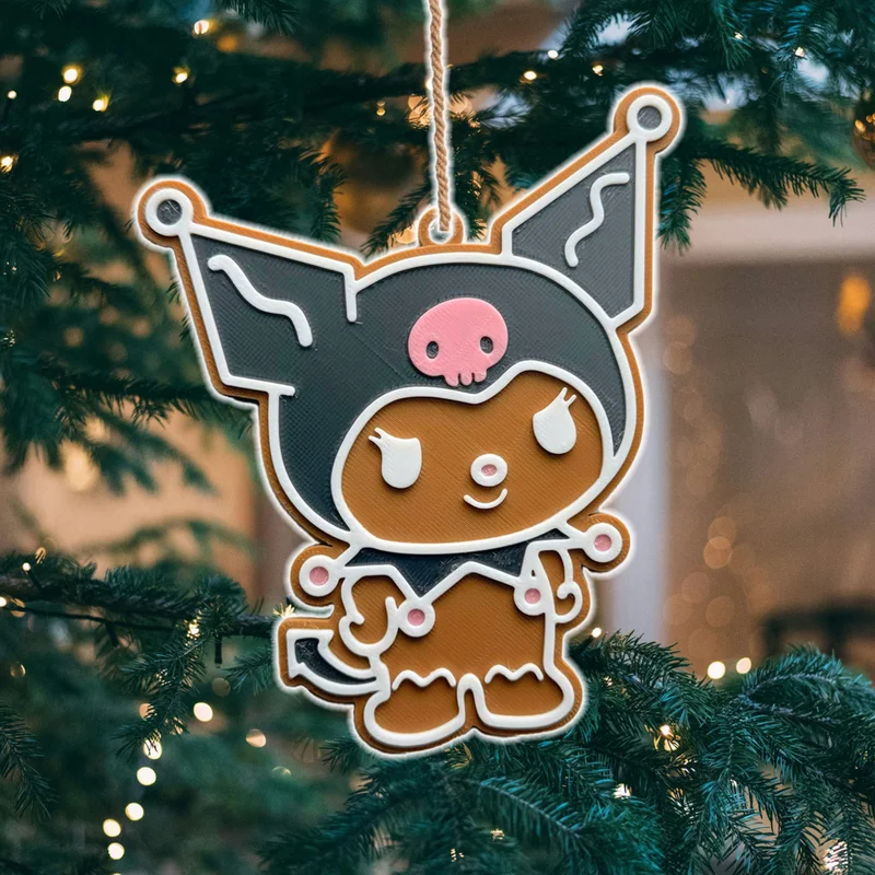 Mẫu trang trí cây thông Noel Kuromi hình bánh gừng