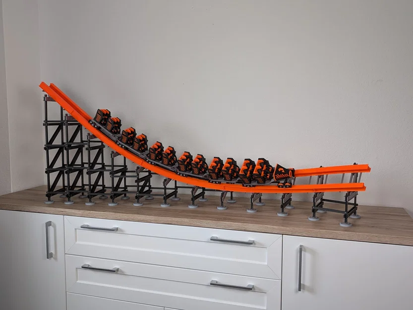 Hybrid Coaster - Curved Valley (Đường ray mô hình lượn siêu tốc) - Image 1