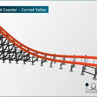 Hybrid Coaster - Curved Valley (Đường ray mô hình lượn siêu tốc)