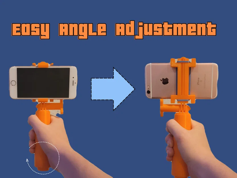 Gậy Chụp Ảnh Selfie Gấp Gọn Print-in-Place v3 - Image 2