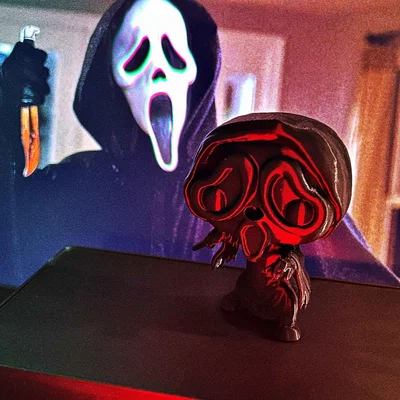 Mô hình Ghostface phong cách Funko (Scream) in 3D cực dễ thương