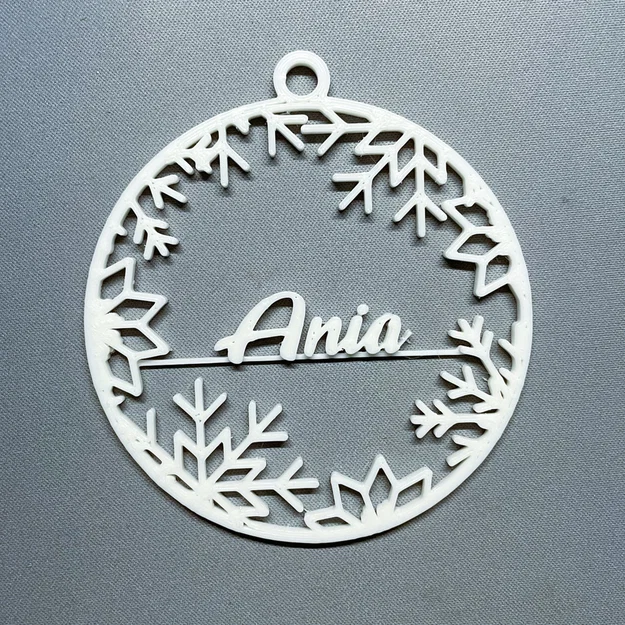 Đồ trang trí Giáng sinh hình bông tuyết - Tên tiếng Ba Lan (bombka) - Image 1